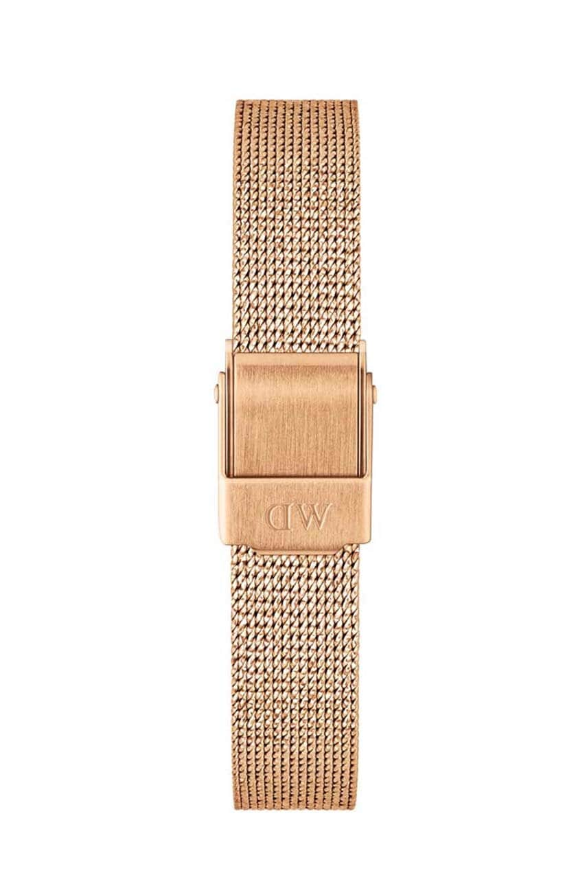 Levně Řemínek na hodinky Daniel Wellington Quadro Petite Pressed Melrose Rose zlatá barva