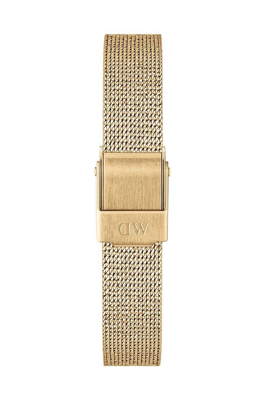 Levně Řemínek na hodinky Daniel Wellington Quadro Petite Pressed Evergold zlatá barva