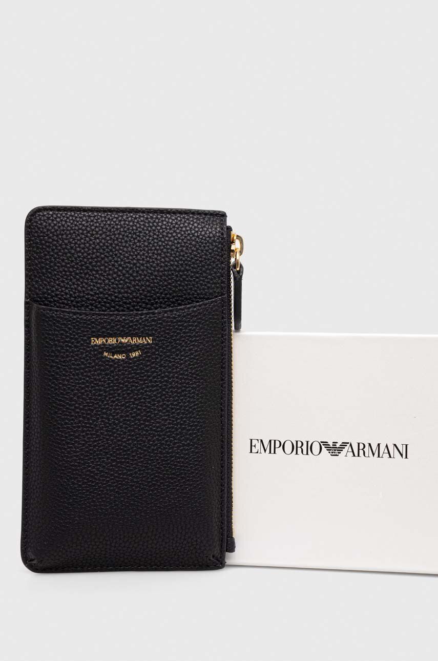 Emporio Armani Carcasa Cardului Culoarea Negru