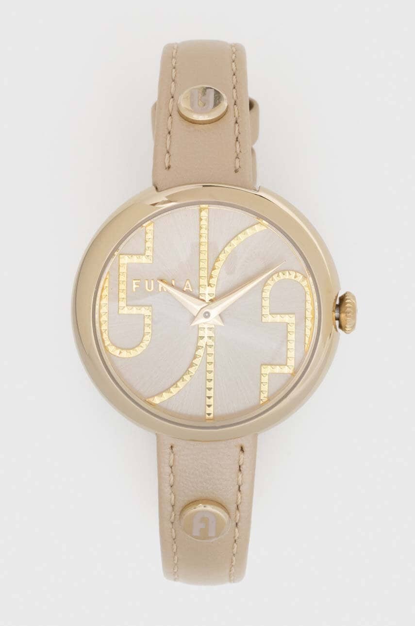 Furla ceas WW00005013L2 femei, culoarea bej