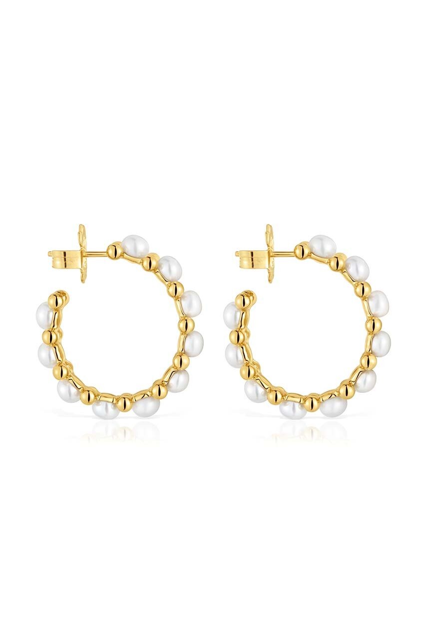 Stříbrné pozlacené náušnice Tous