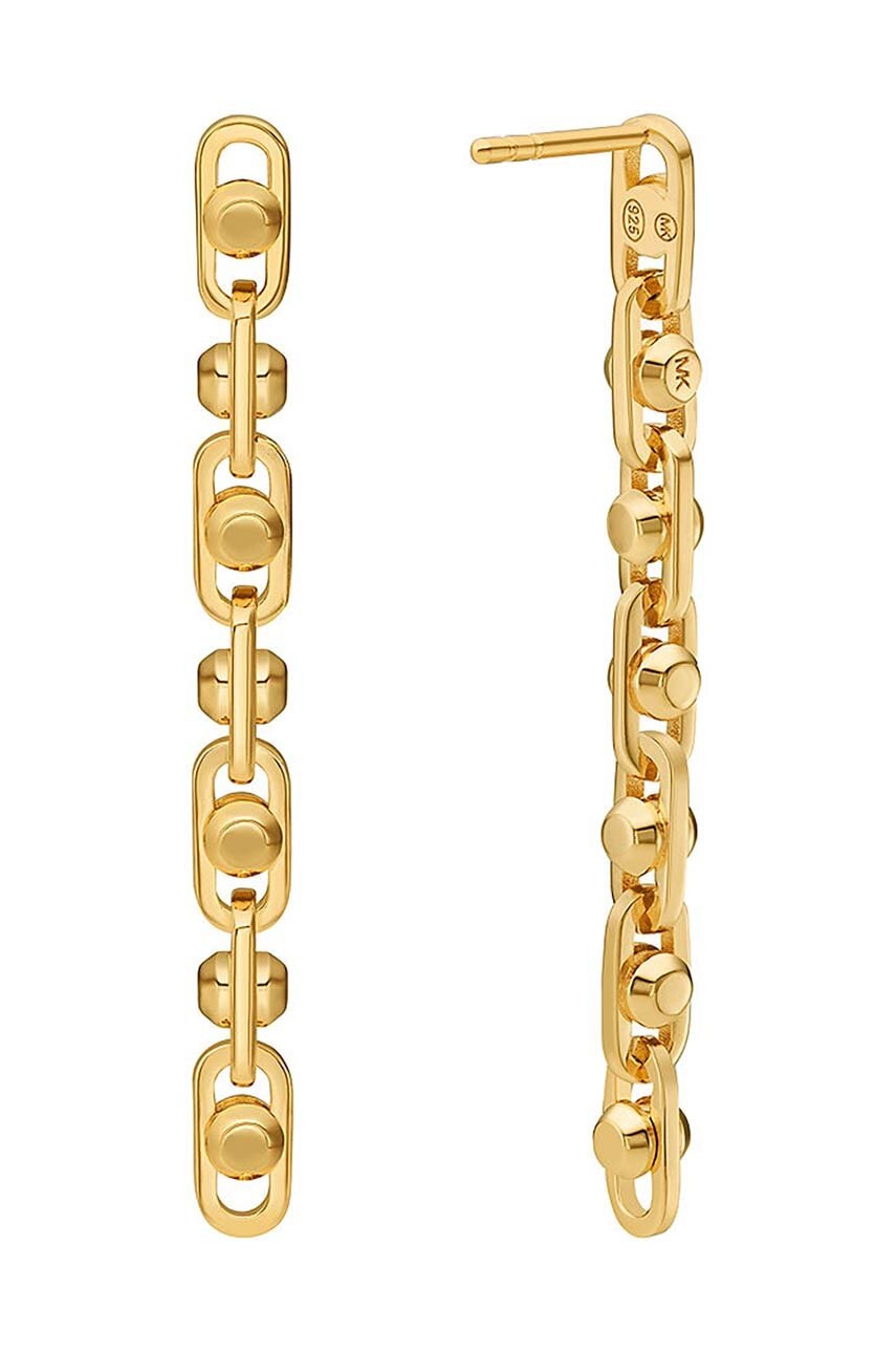 Срібні сережки з позолотою Michael Kors 