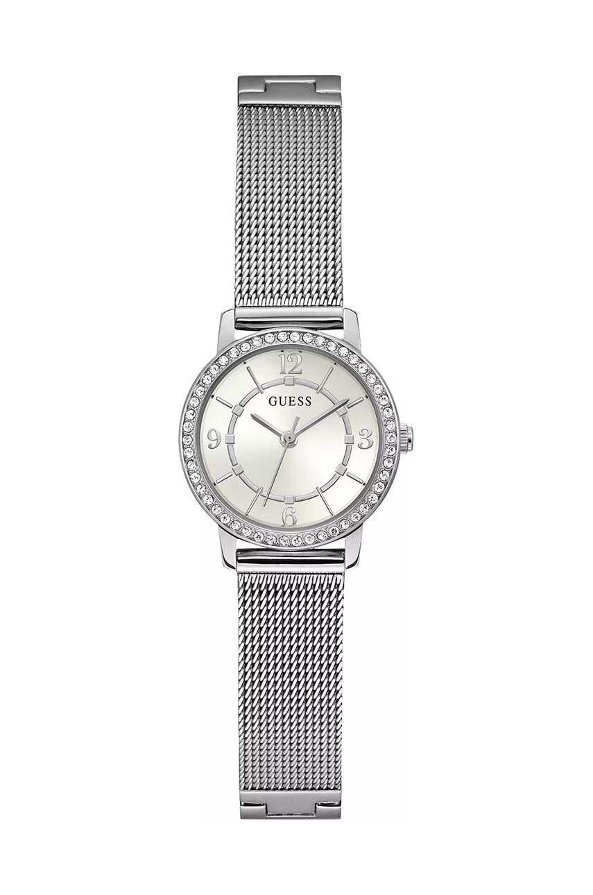 

Часовник Guess дамски в сребристо, Сребърен