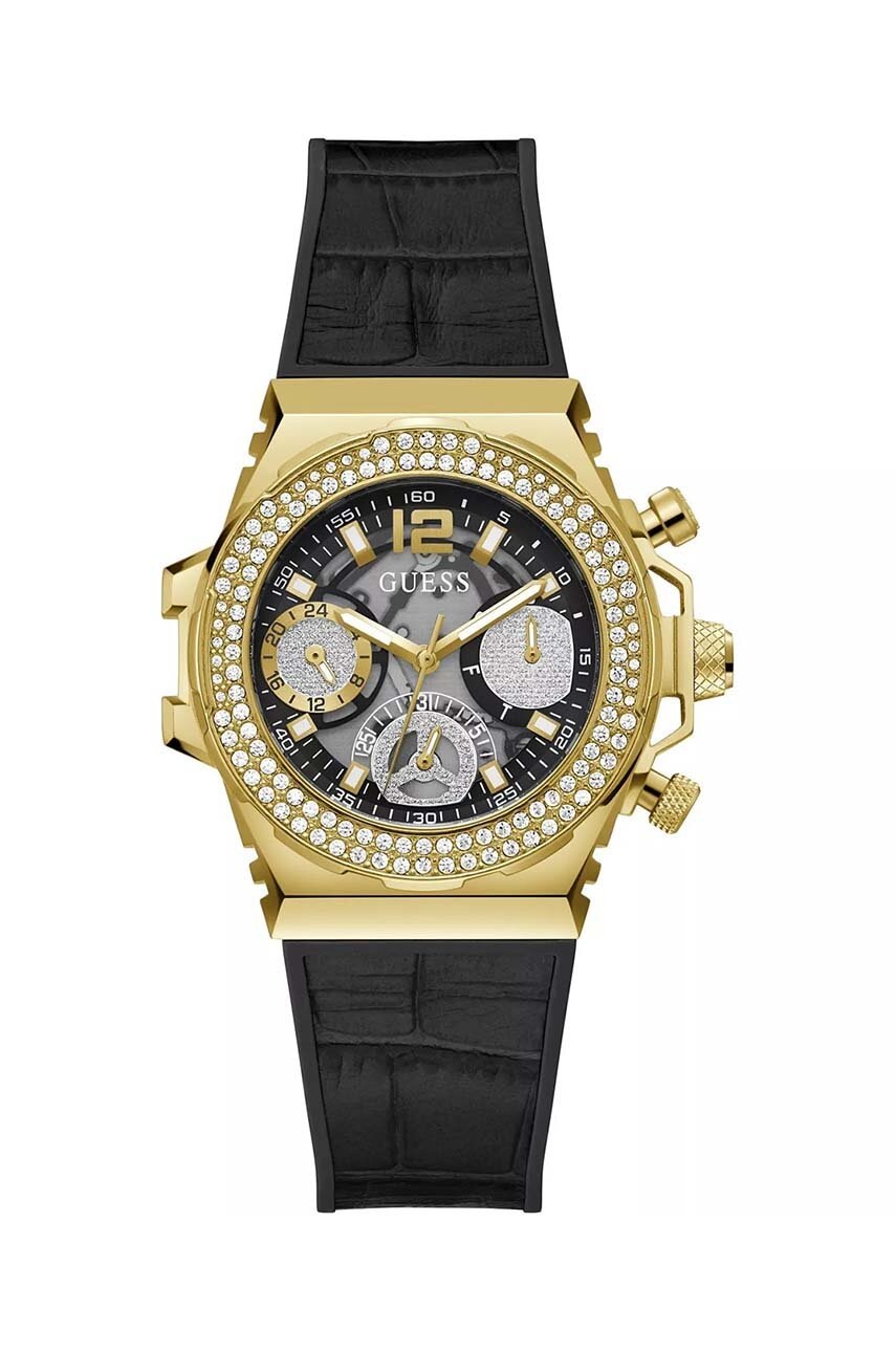 

Часовник Guess дамски в черно, Черен