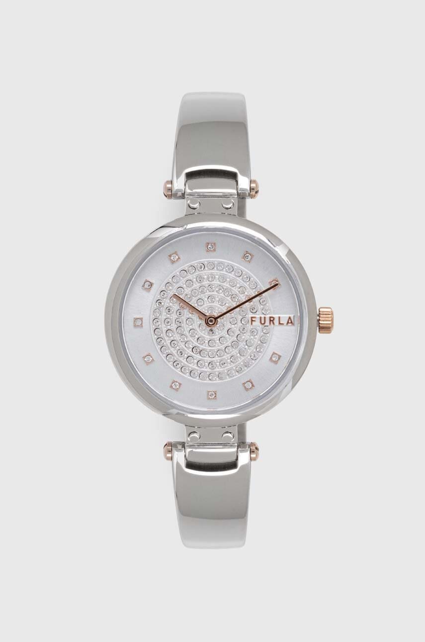Δείτε περισσότερες φωτογραφίες για το Furla Ρολόι Furla χρώμα: ασημί Furla Ρολόι Furla χρώμα: ασημί