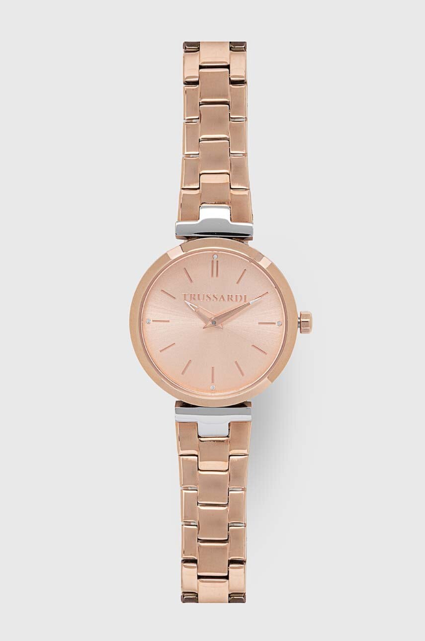 Trussardi ceas femei, culoarea auriu, R2453164506