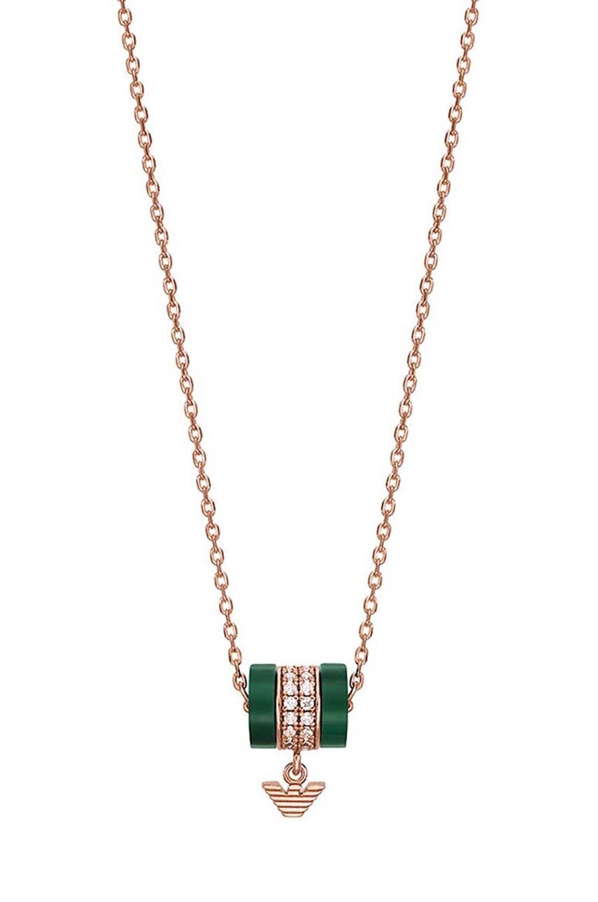 Emporio Armani colier din argint placat cu aur EG3569221