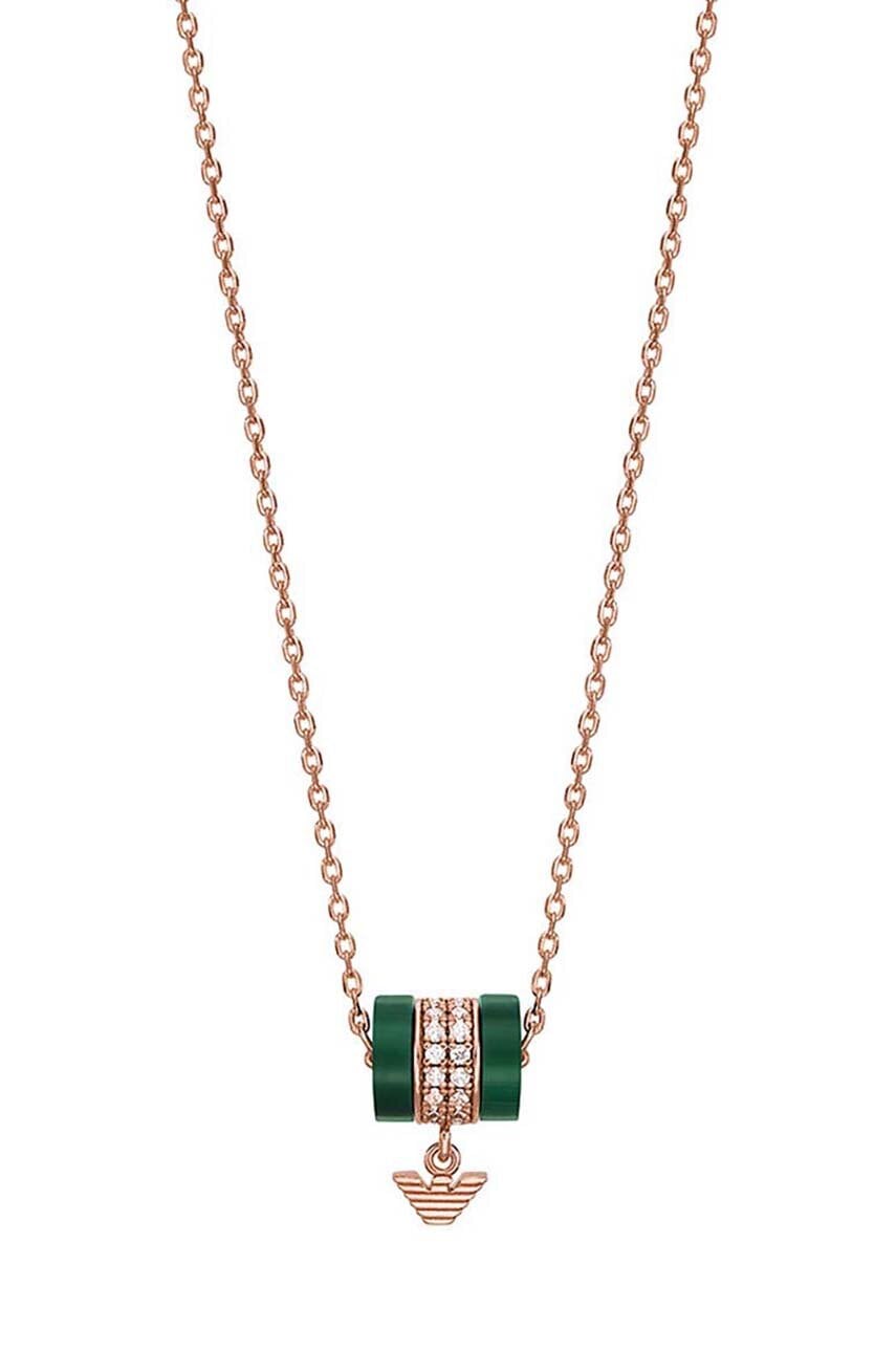 Emporio Armani colier din argint placat cu aur EG3569221