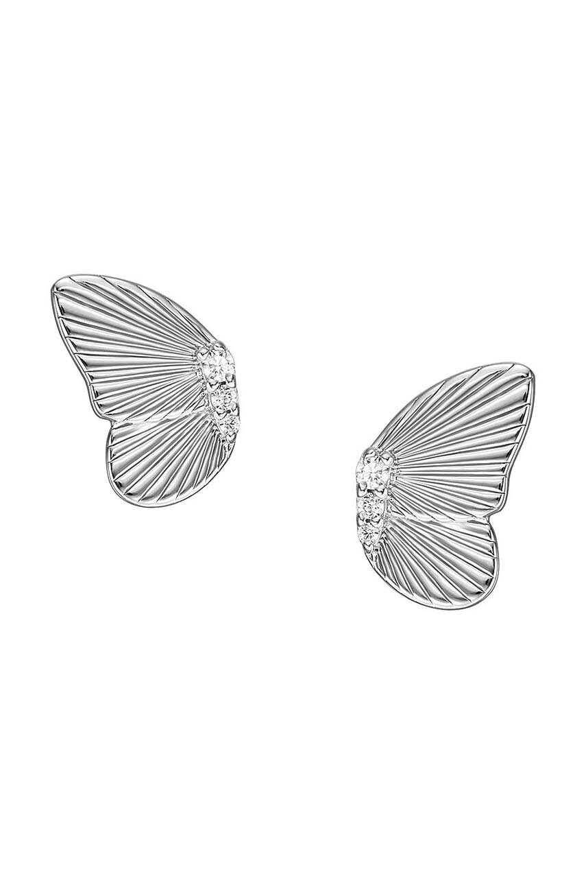 

Сребърни обици Fossil JFS00621040, Сребърен
