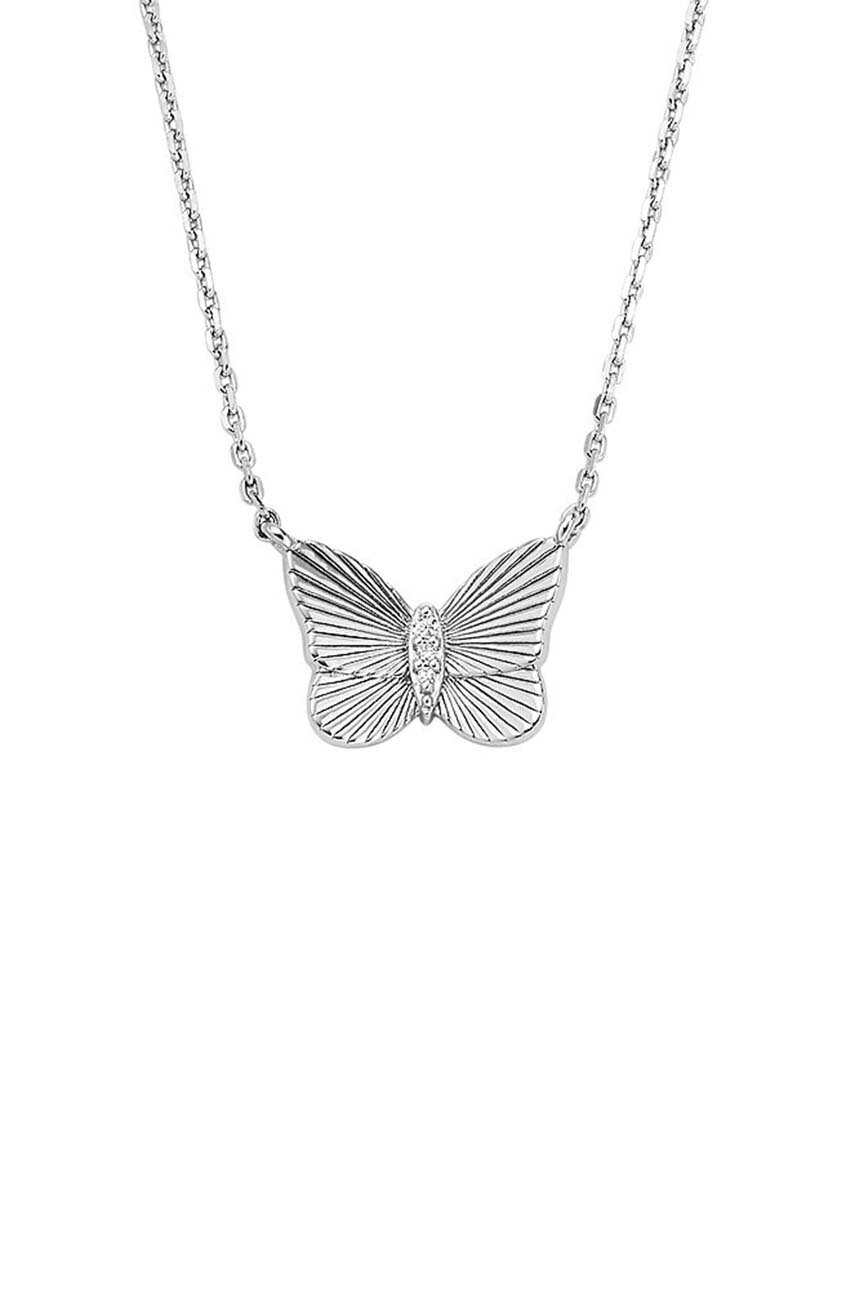

Сребърно колие Fossil JFS00619040, Сребърен