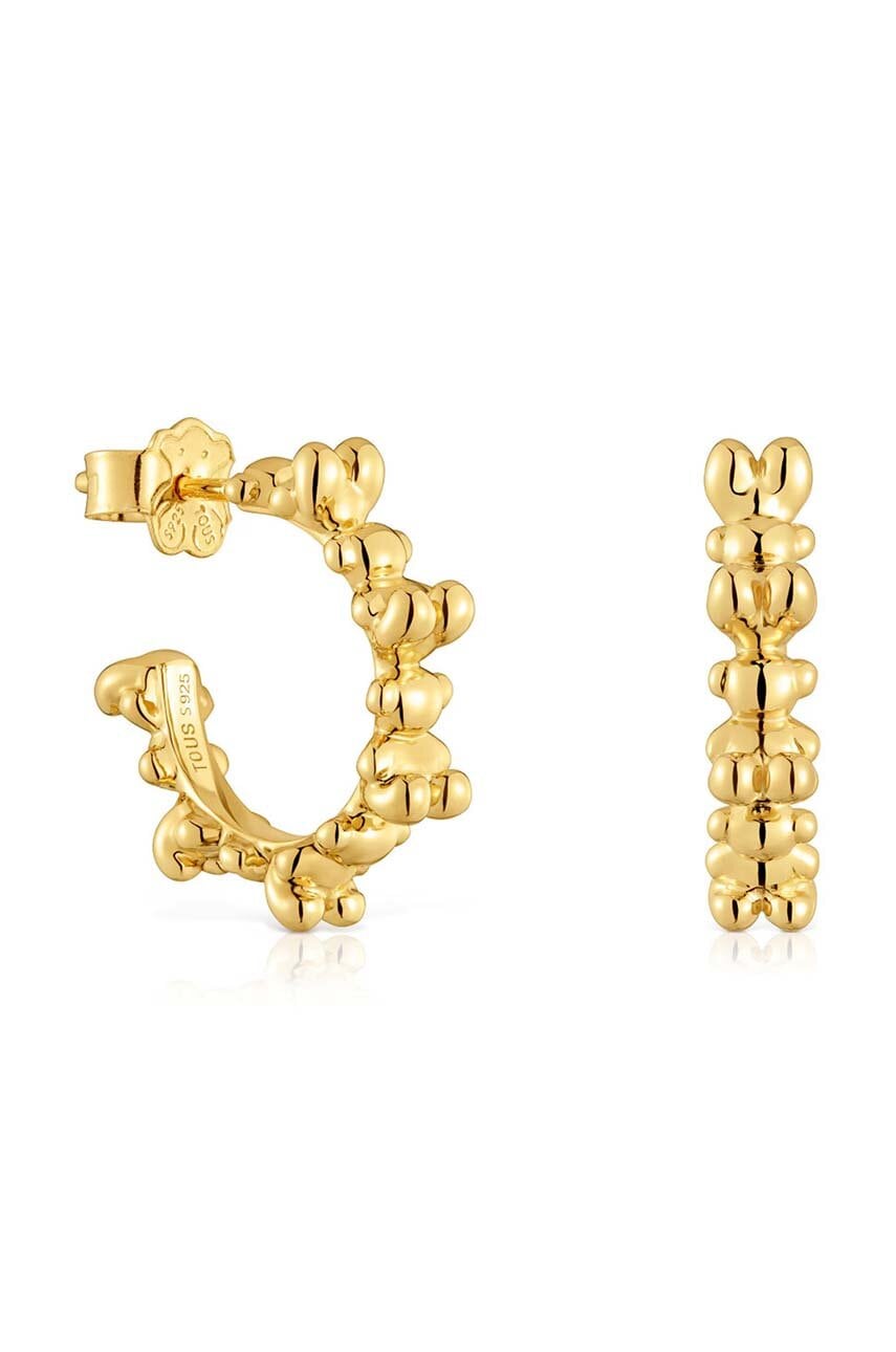 Tous cercei din argint placat cu aur Bold Bear 1004194800