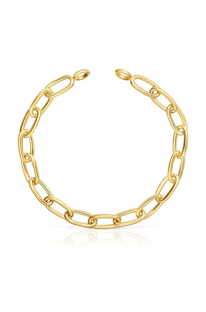 Tous bratara din argint placata cu aur Hold Oval 1004227700