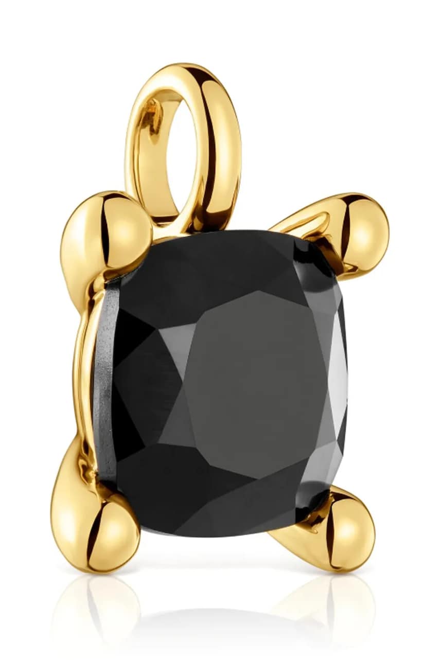 Позолоченный серебряный кулон Tous Color Black 1004234900 Позолоченный серебряный кулон Tous Color Black 1004234900