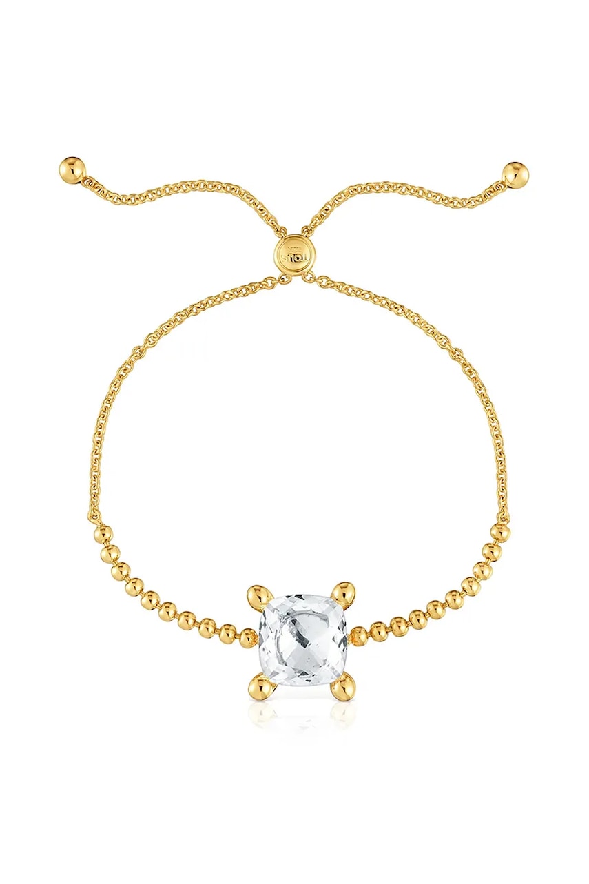 Tous bratara din argint placata cu aur Color White