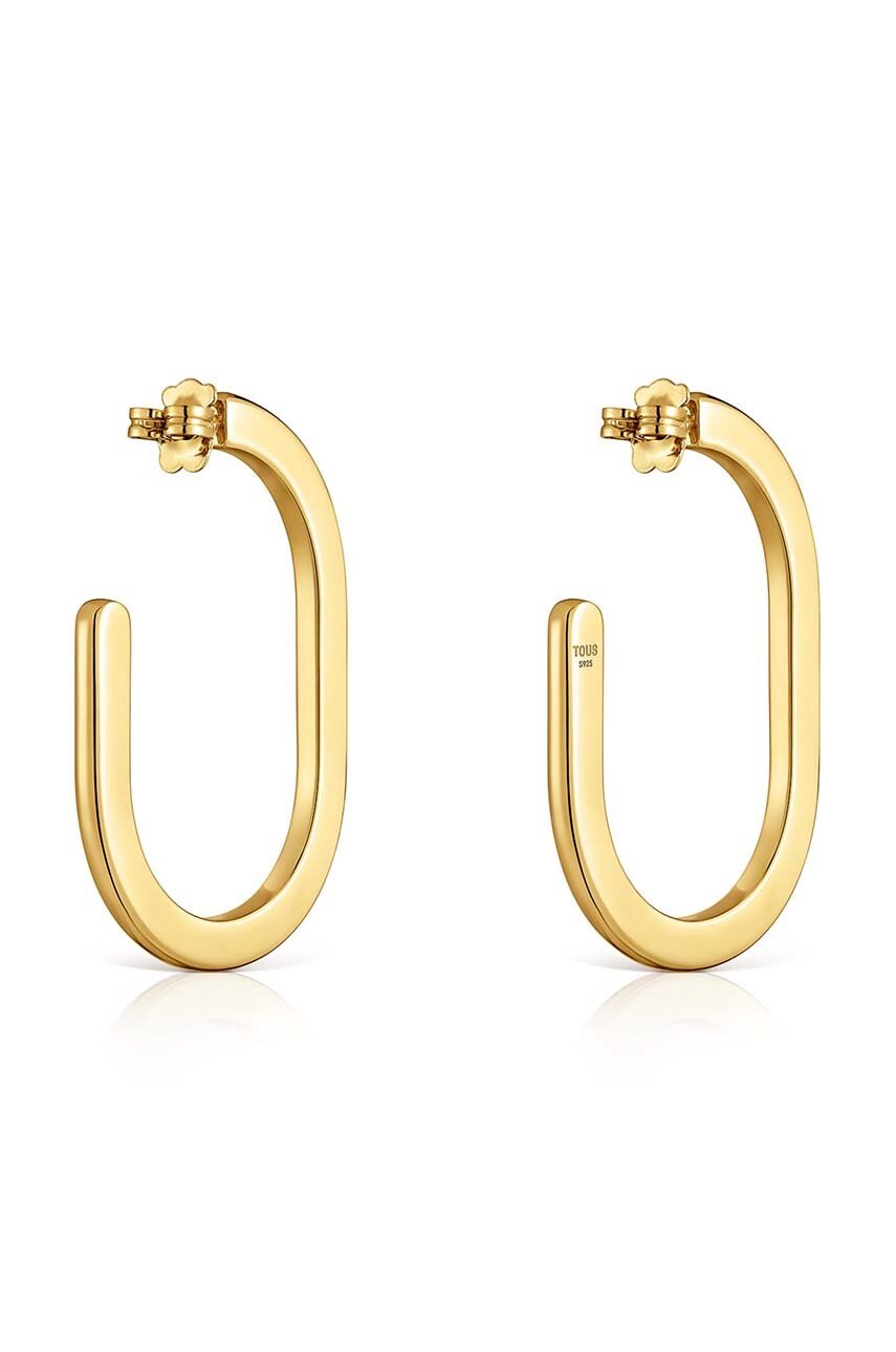 Ασημένια επιχρυσωμένα σκουλαρίκια Tous Line 1004212300 φωτογραφία