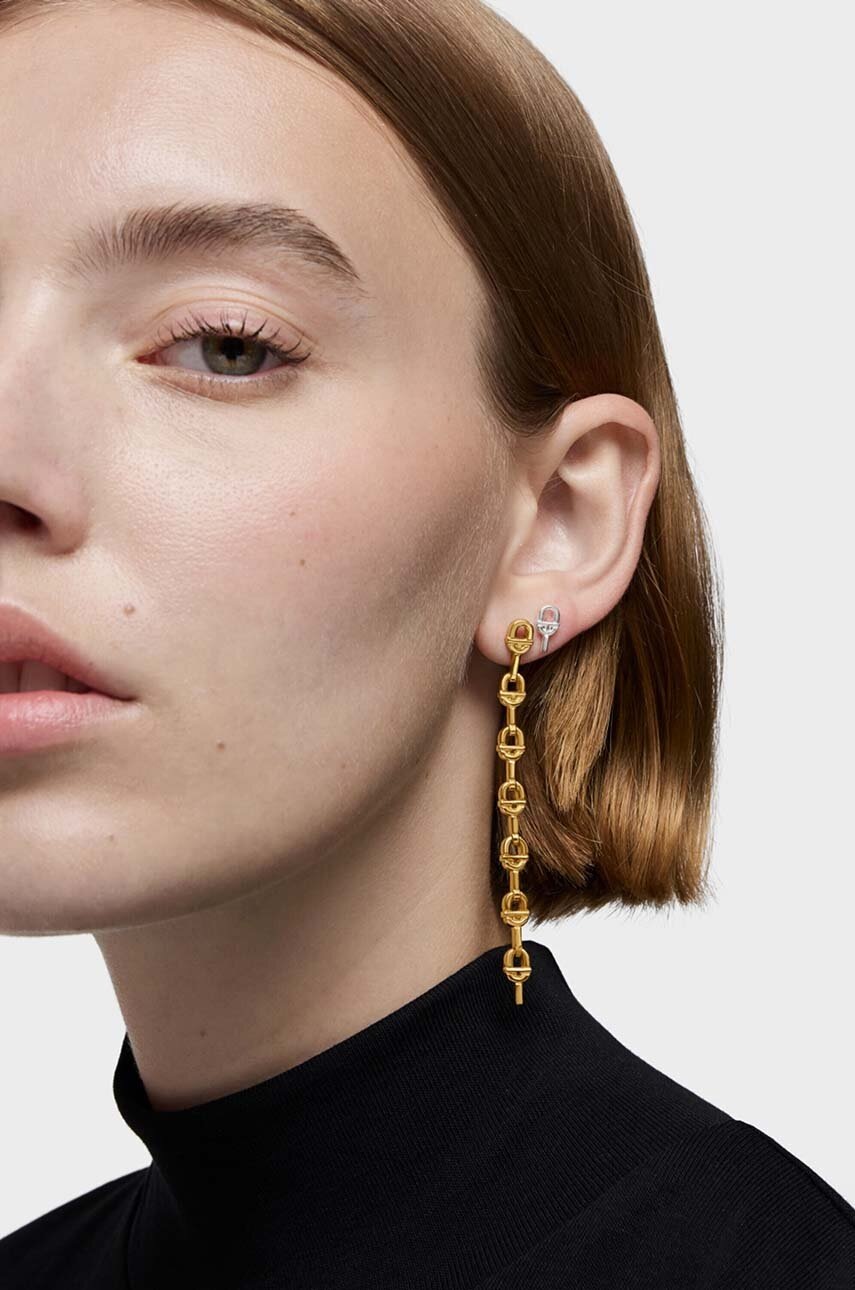 Ασημένια επιχρυσωμένα σκουλαρίκια Tous Manifesto 1004223200 φωτογραφία