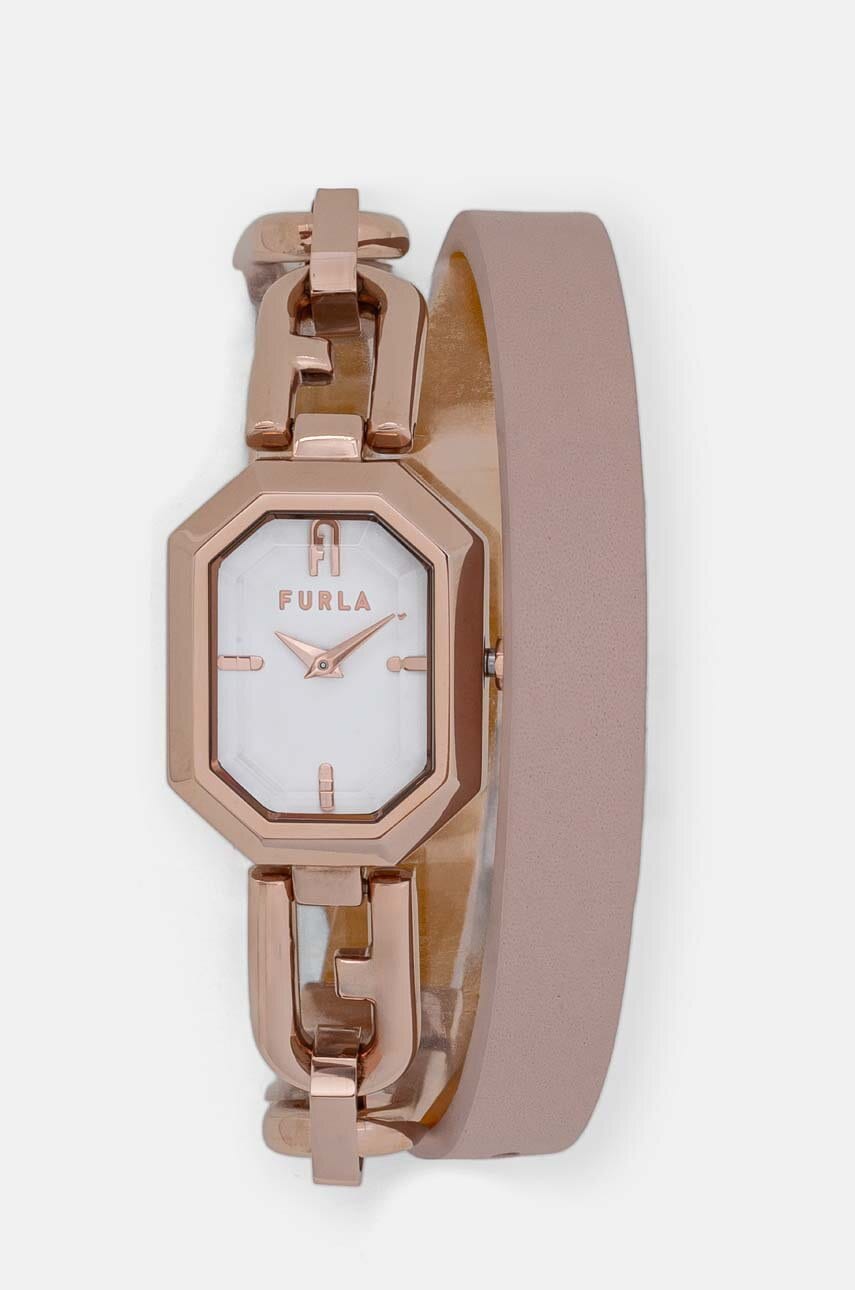 Furla ceas femei, culoarea roz, WW00044005L3