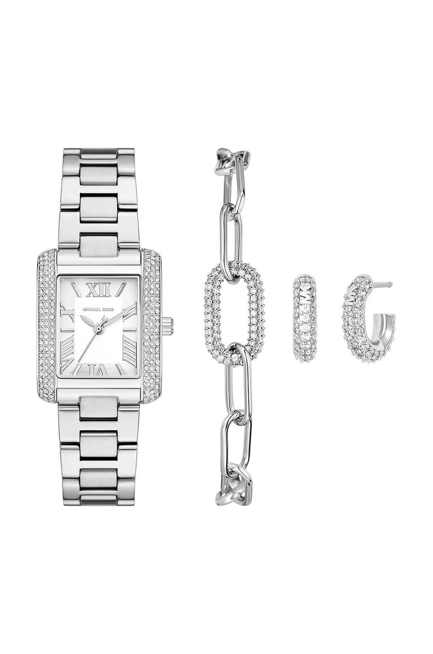 Michael Kors ceas, brățară și cercei culoarea argintiu, MK4839SET - 0 | YEO