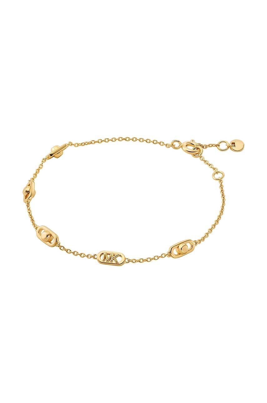 Levně Pozlacený stříbrný náramek Michael Kors MKC173600710