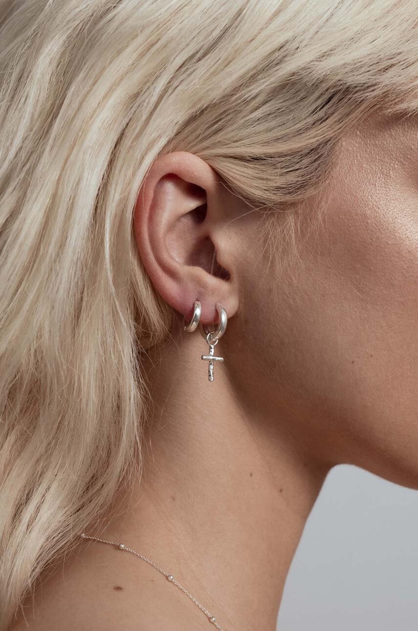 Ασημένια σκουλαρίκια No More φωτογραφία