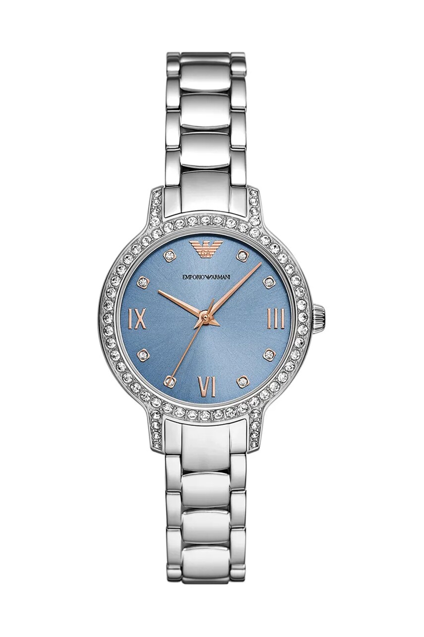 Emporio Armani ceas Cleo femei, culoarea argintiu, AR11585