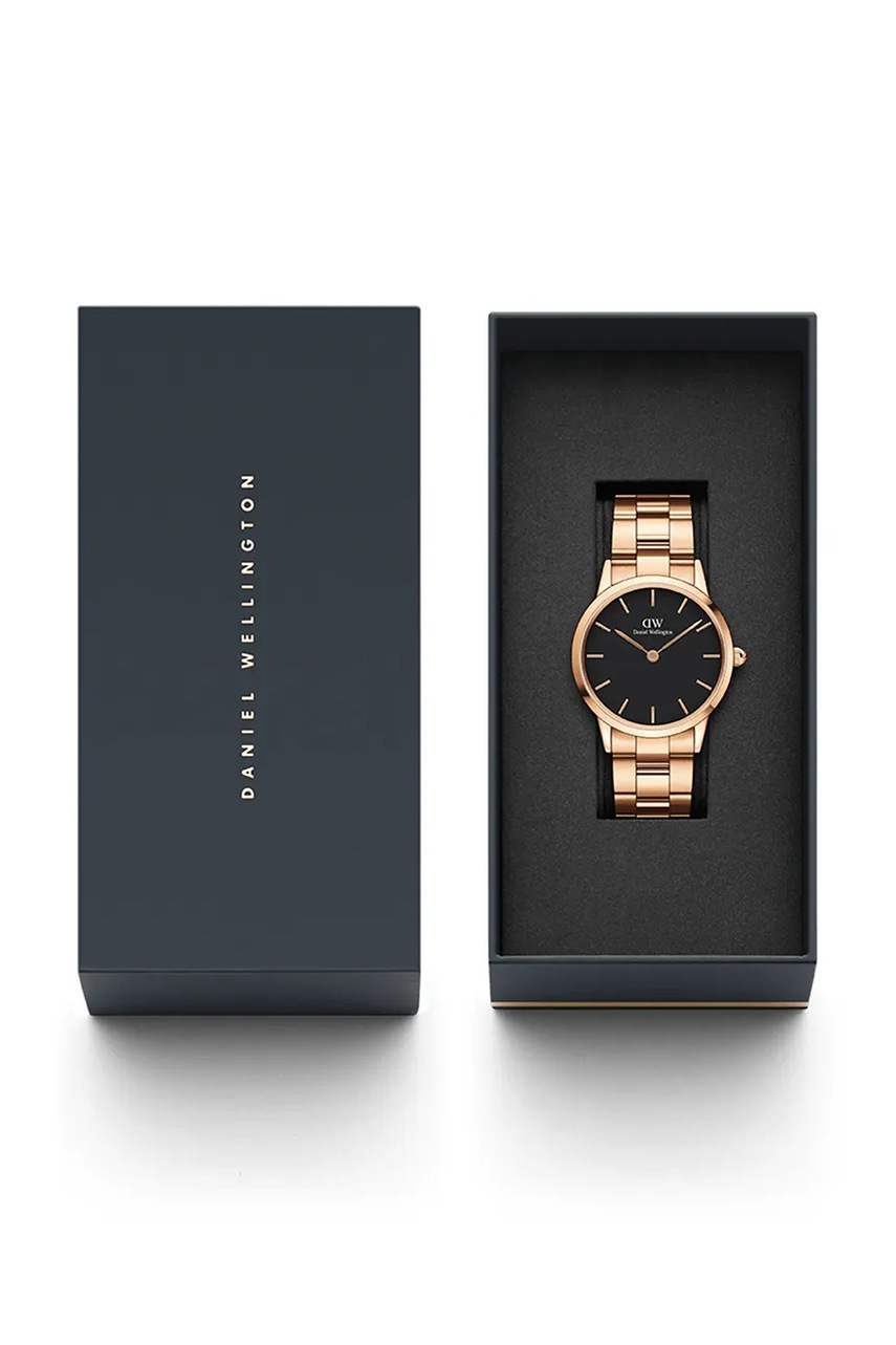 Ρολόι Daniel Wellington Iconic Link 28 χρώμα: χρυσαφί, DW00100214 φωτογραφία