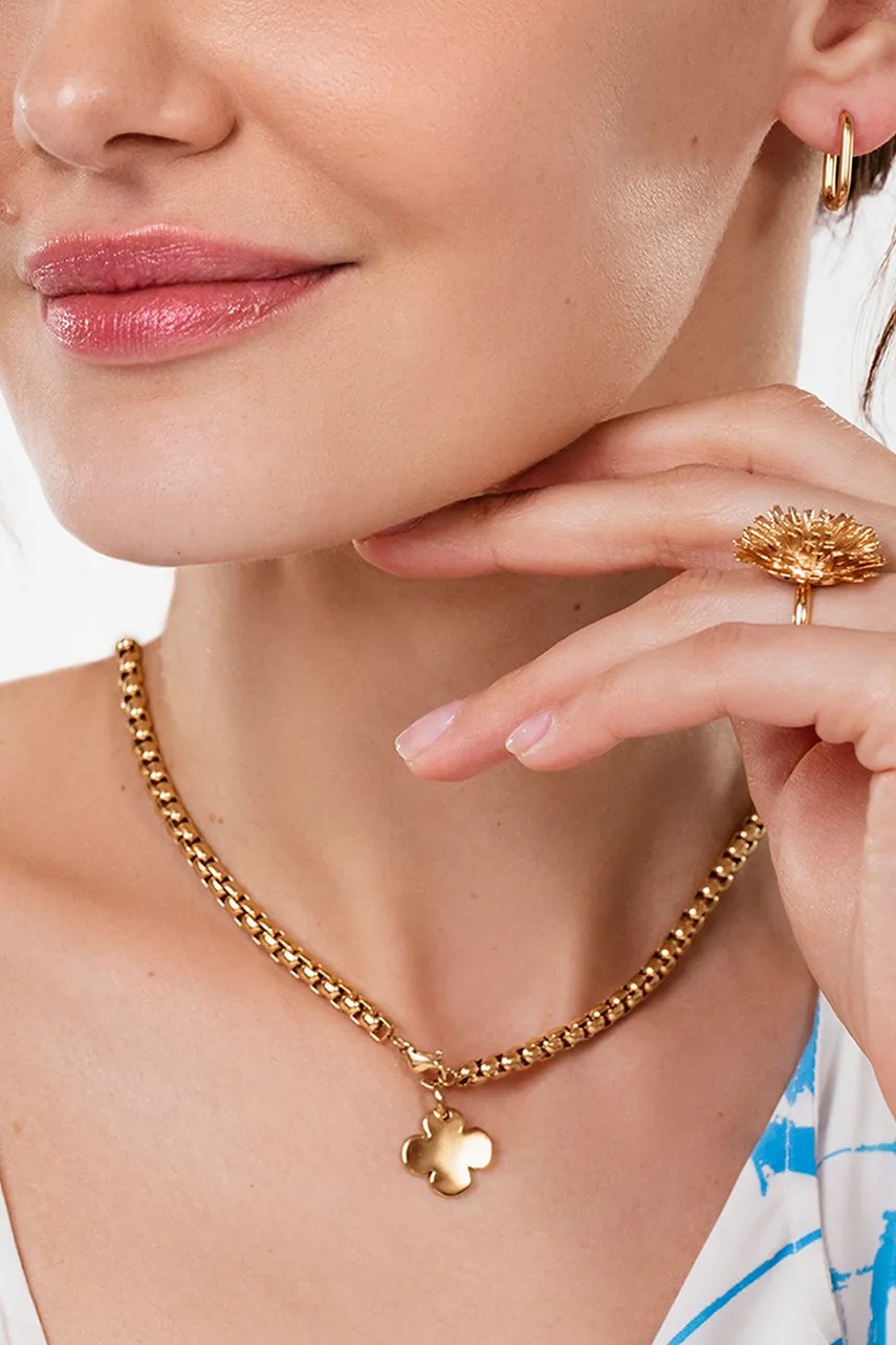 Позолоченное колье Lilou A03/MARKET/ANS/243