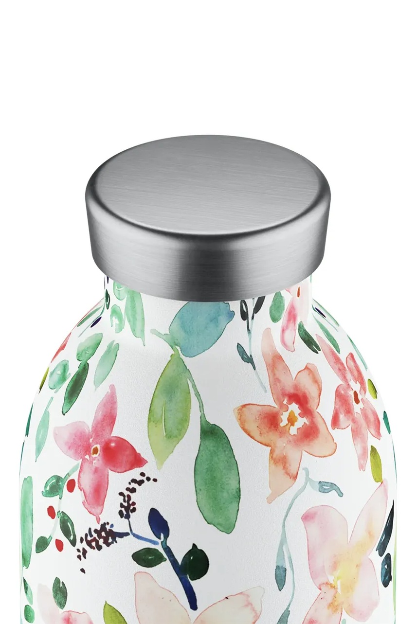 Θερμός 24bottles Clima Bottle 500 ml Little Buds χρώμα: άσπρο, Clima.050.LittleBuds φωτογραφία
