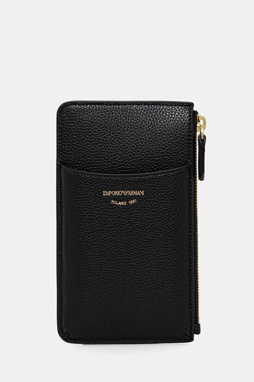 Emporio Armani portofel femei, culoarea negru, EW000543 AF11953