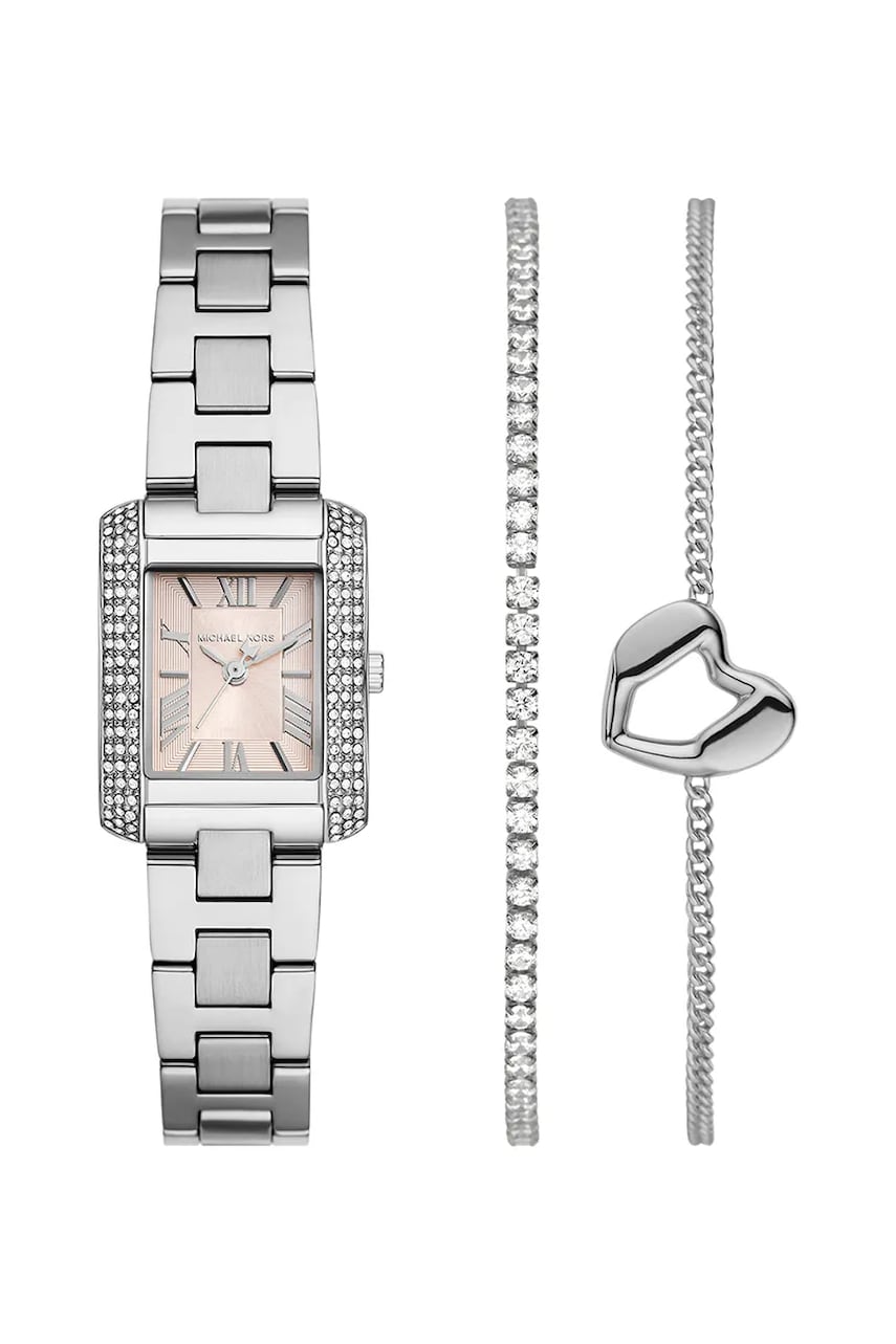 Michael Kors ceas si bratari culoarea argintiu, MK7514SET
