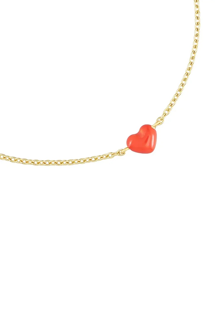 Серебряный браслет с позолотой Design Letters 90501007CORAL