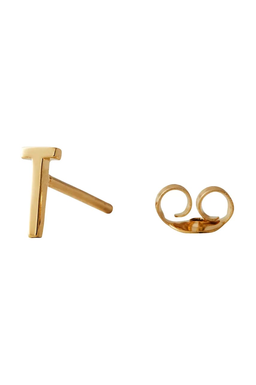 Design Letters cercel din argint placat cu aur 90401001T