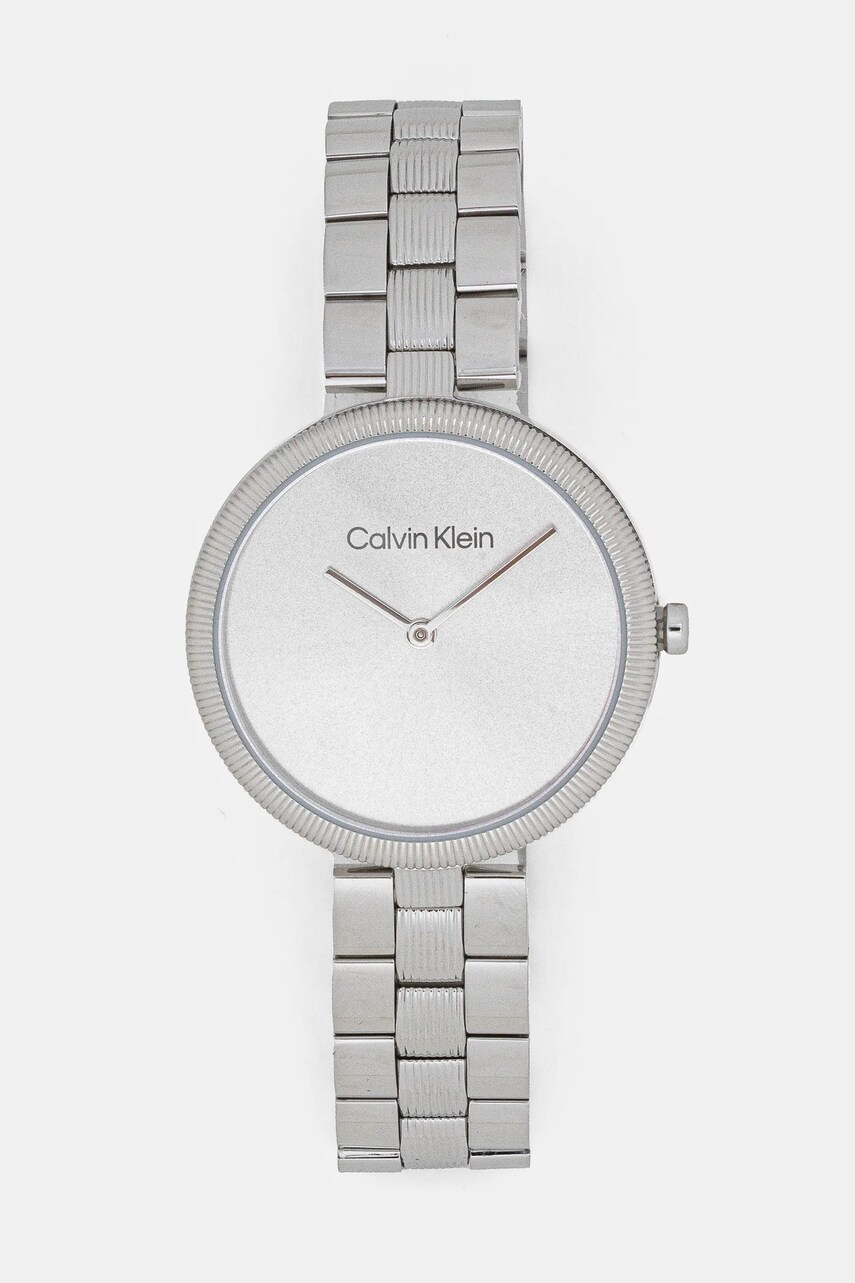 Levně Hodinky Calvin Klein stříbrná barva, 25100015