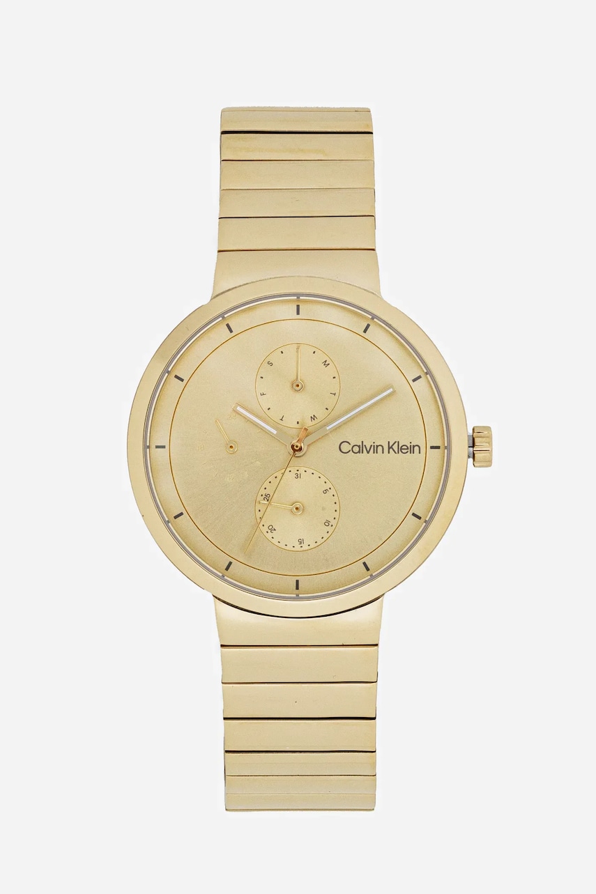 Levně Hodinky Calvin Klein zlatá barva, 25100030