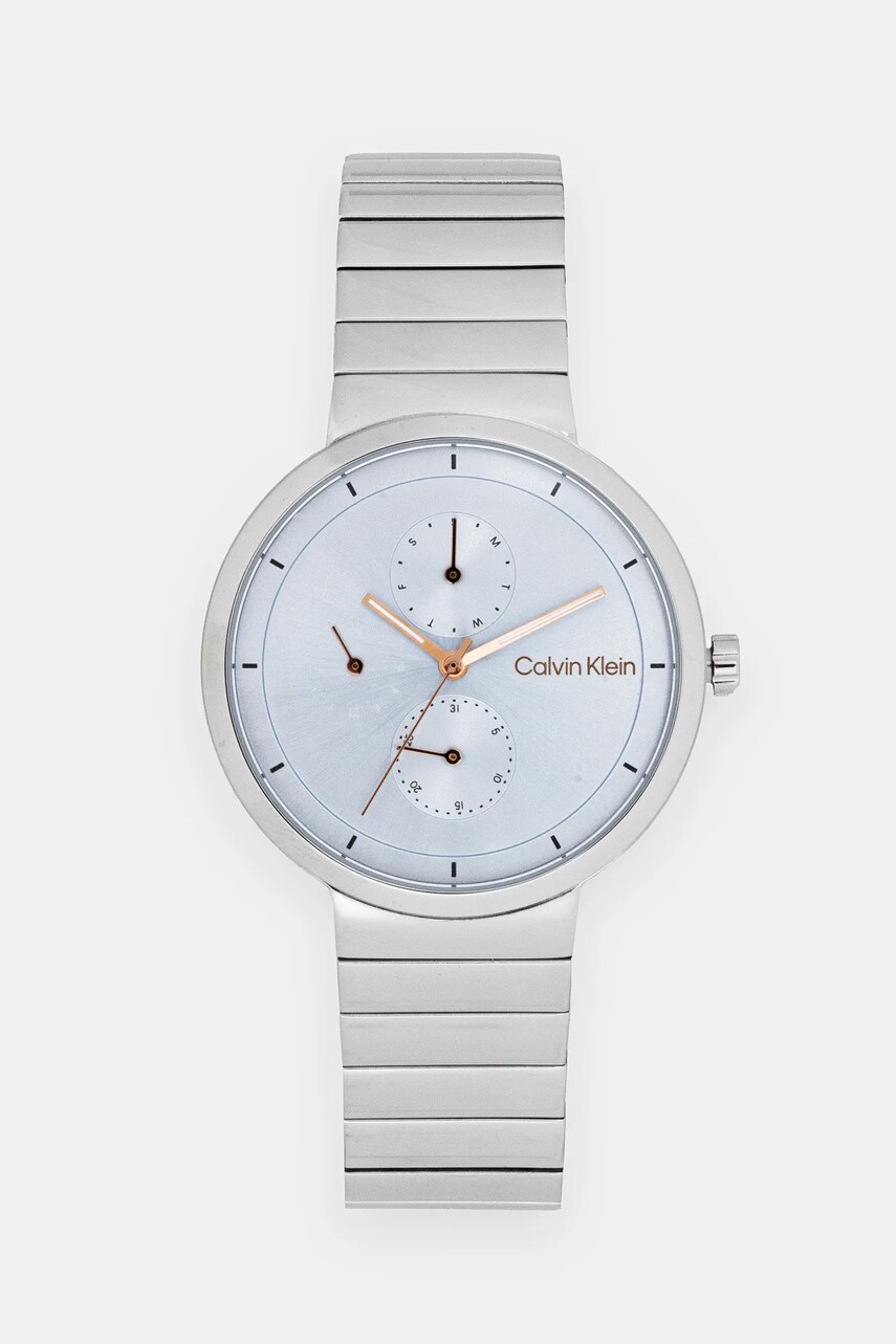 Levně Hodinky Calvin Klein stříbrná barva, 25100032