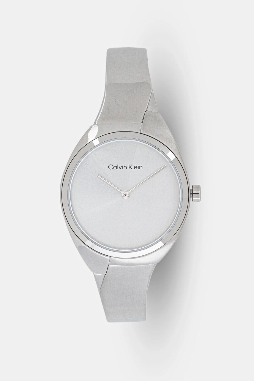 Levně Hodinky Calvin Klein stříbrná barva, 25200234