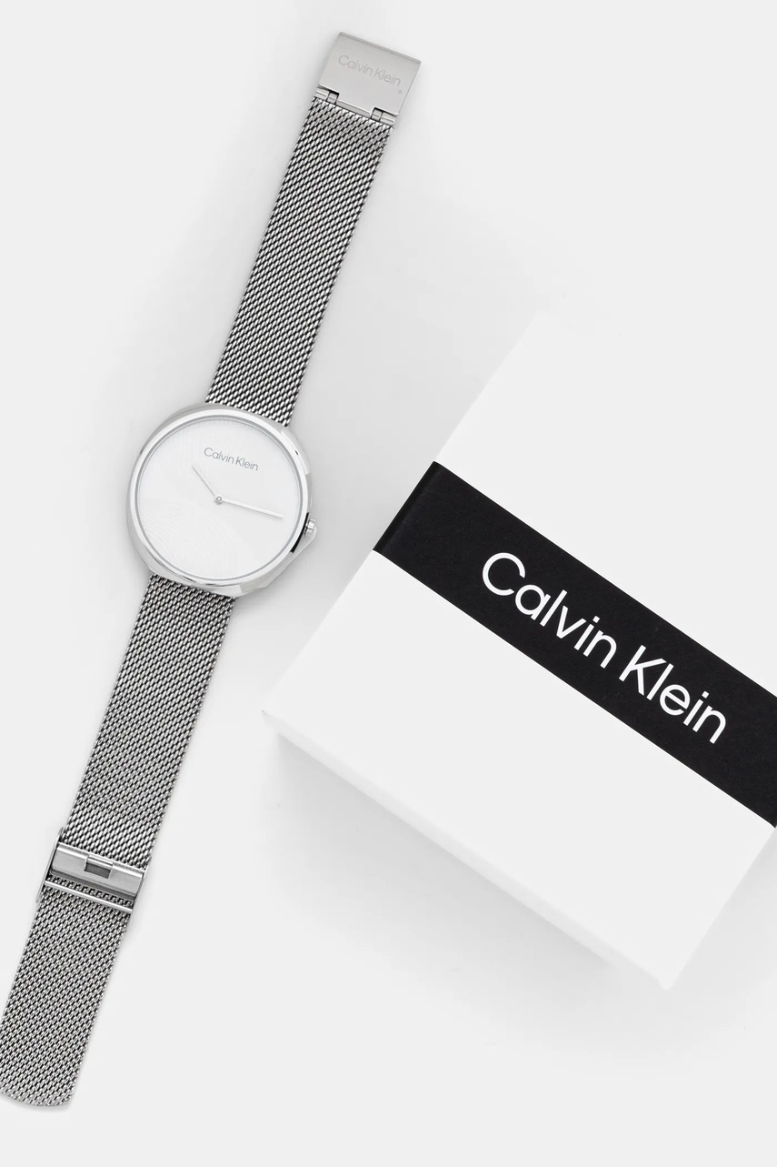 Ρολόι Calvin Klein χρώμα: ασημί, 25200245 φωτογραφία