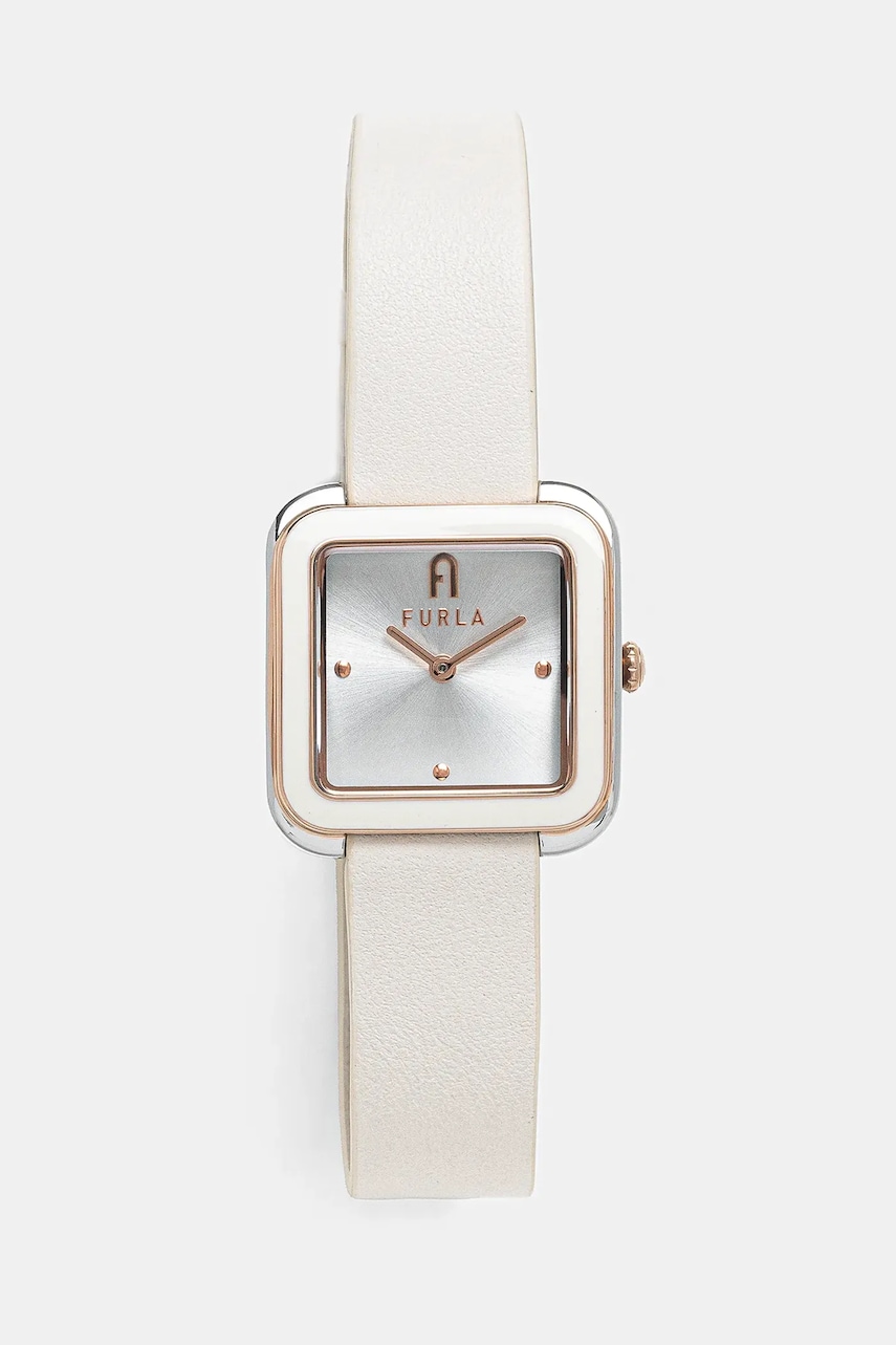 Furla ceas HERITAGE femei, culoarea alb, WW00058010L5