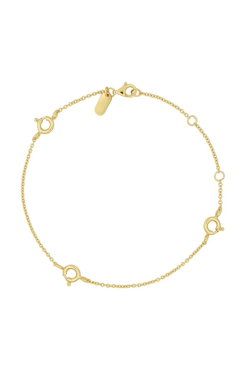 Design Letters brățară din argint placat cu aur femei, 90506002GOLD