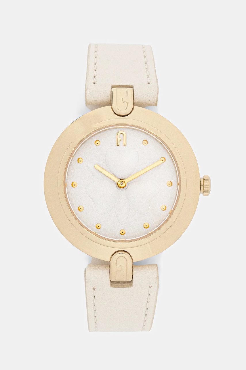 Furla ceas FURLA HERITAGE culoarea bej, WW00002011L2