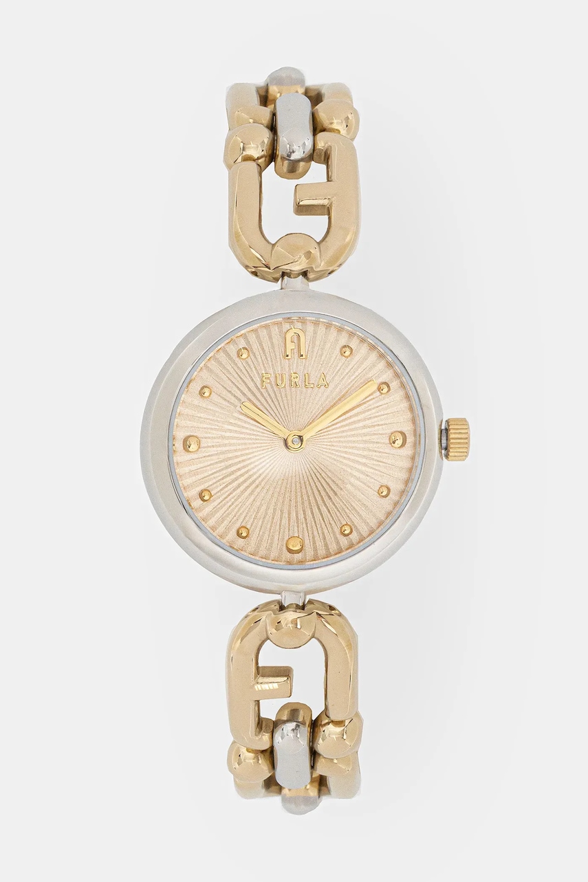 Furla ceas FURLA HERITAGE culoarea auriu, WW00063004L4