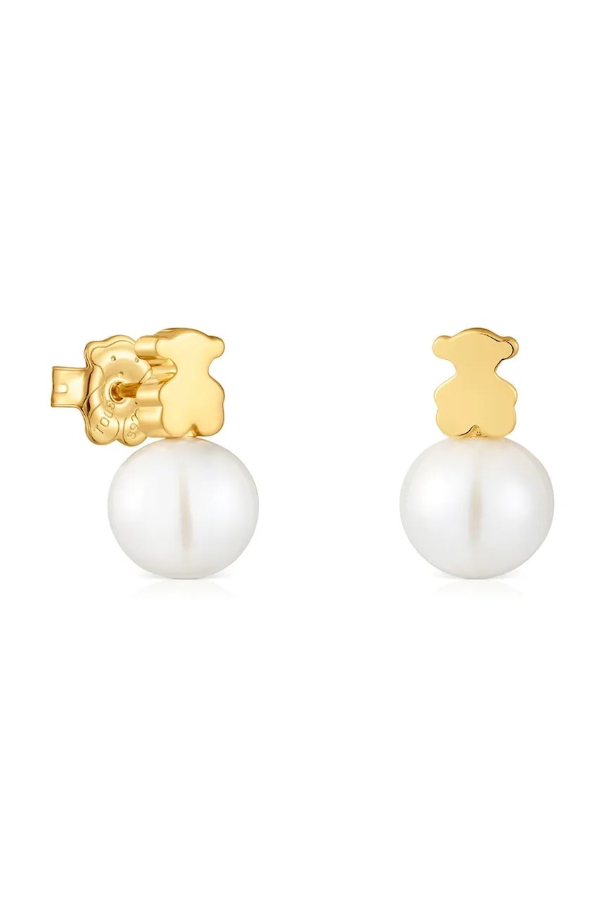 Tous kolczyki ze srebra pokrytego złotem 1004277700