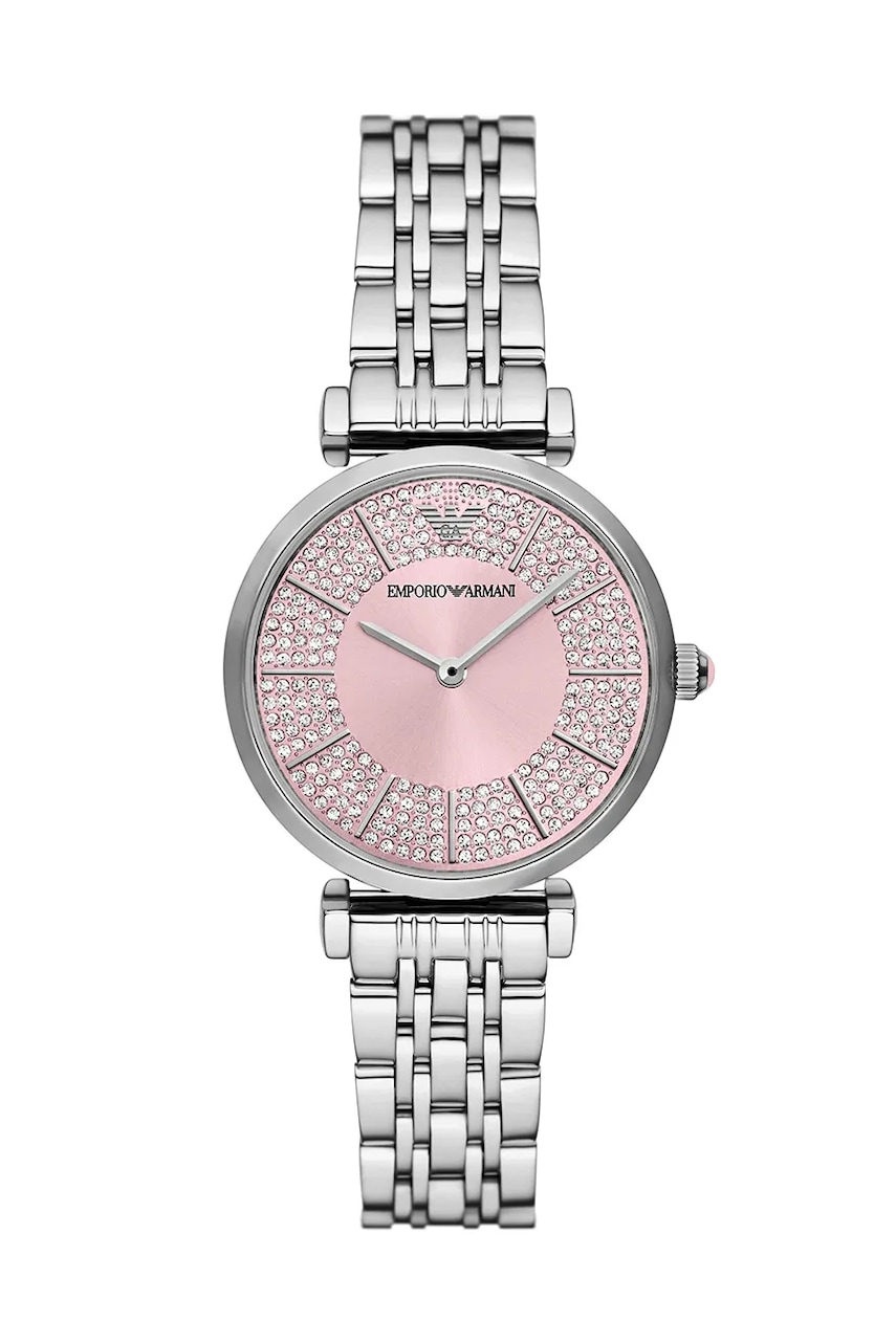 Hodinky Emporio Armani dámské, stříbrná barva, AR11686