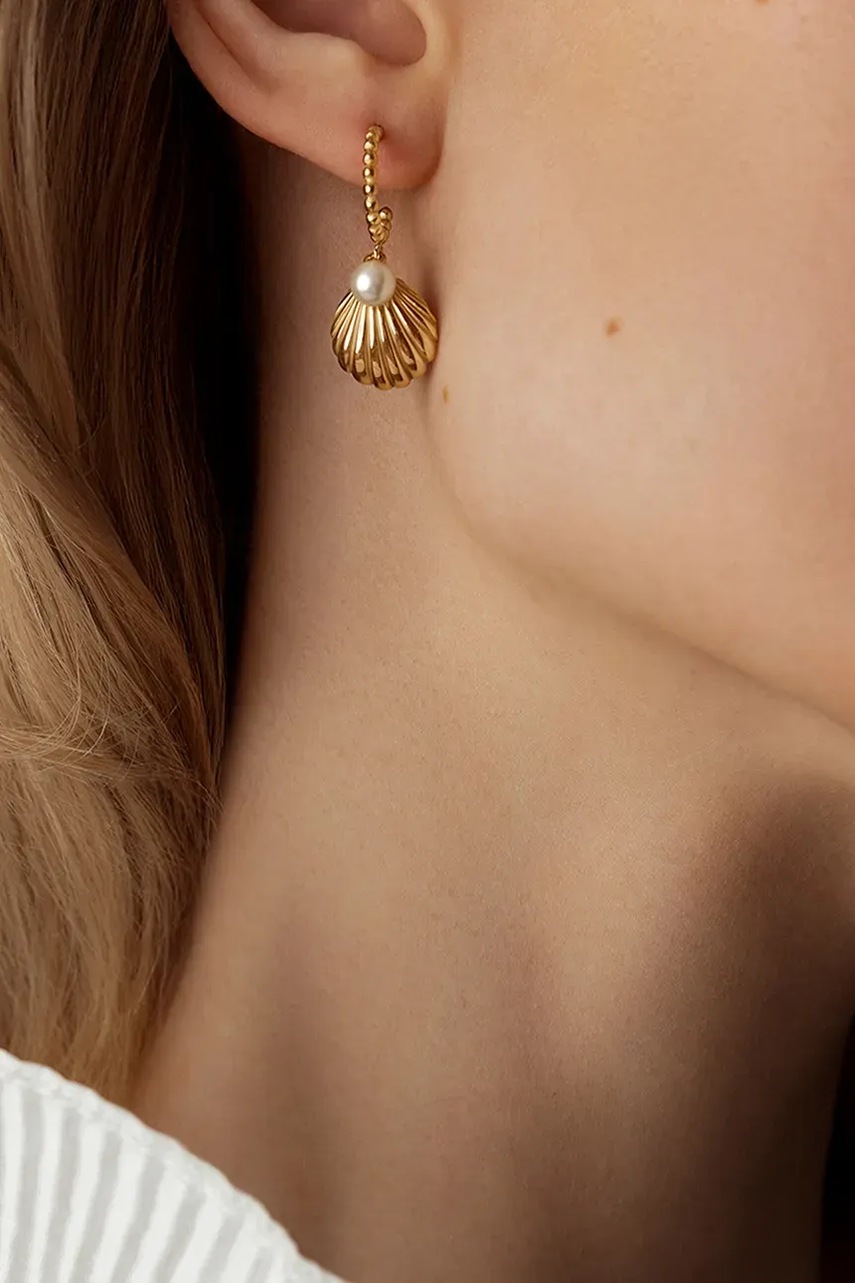 Позолоченные серьги Lilou Venus 254/28/KOL/PEB/PO