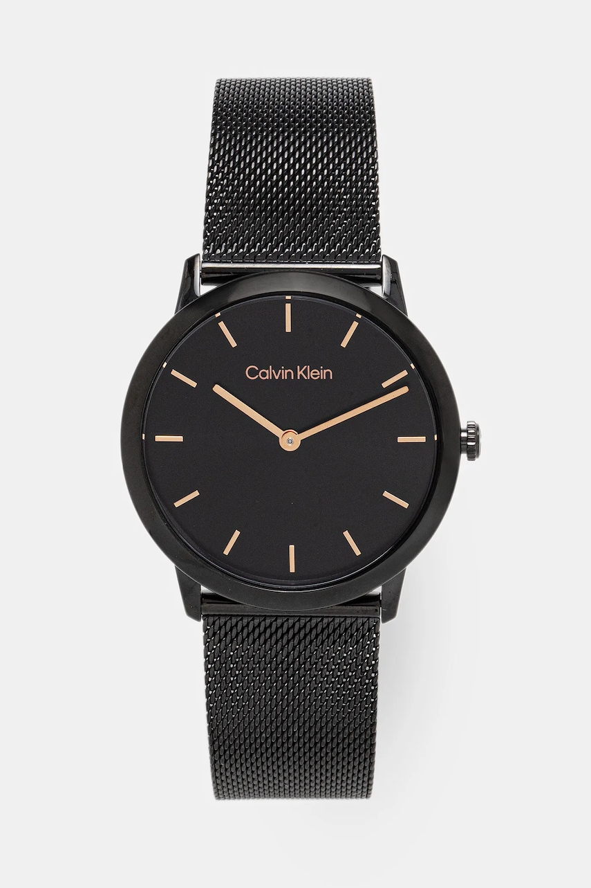 Levně Hodinky Calvin Klein dámské, černá barva, 25300002