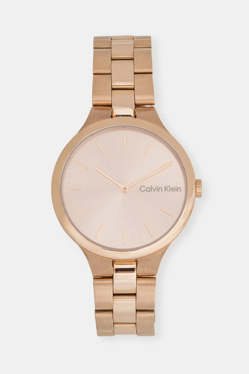 Levně Hodinky Calvin Klein dámské, zlatá barva, 25200125