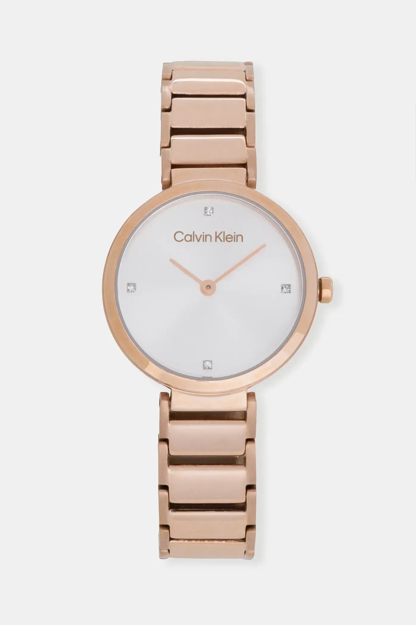 Levně Hodinky Calvin Klein dámské, zlatá barva, 25200140