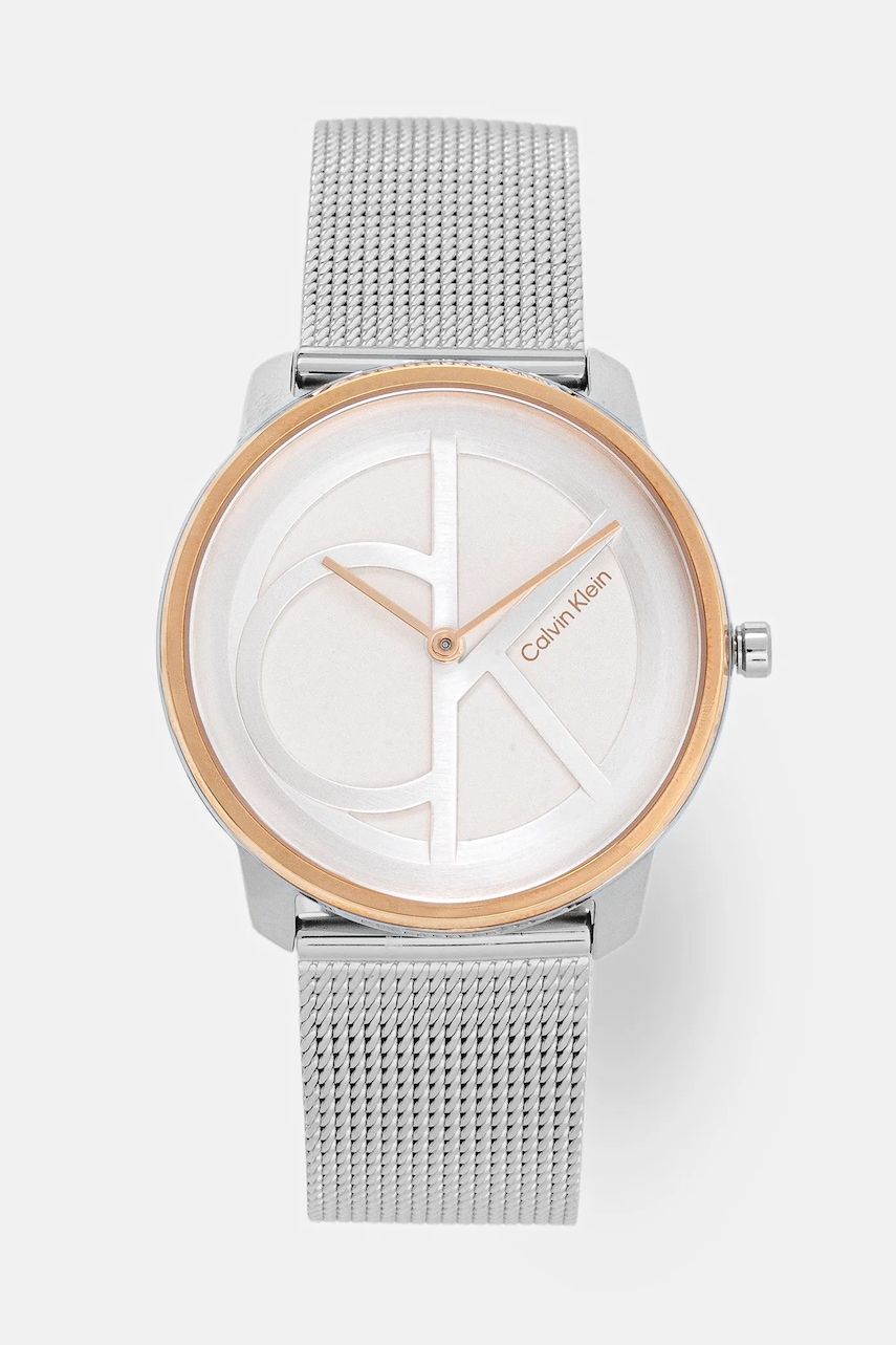 Levně Hodinky Calvin Klein dámské, stříbrná barva, 25200033