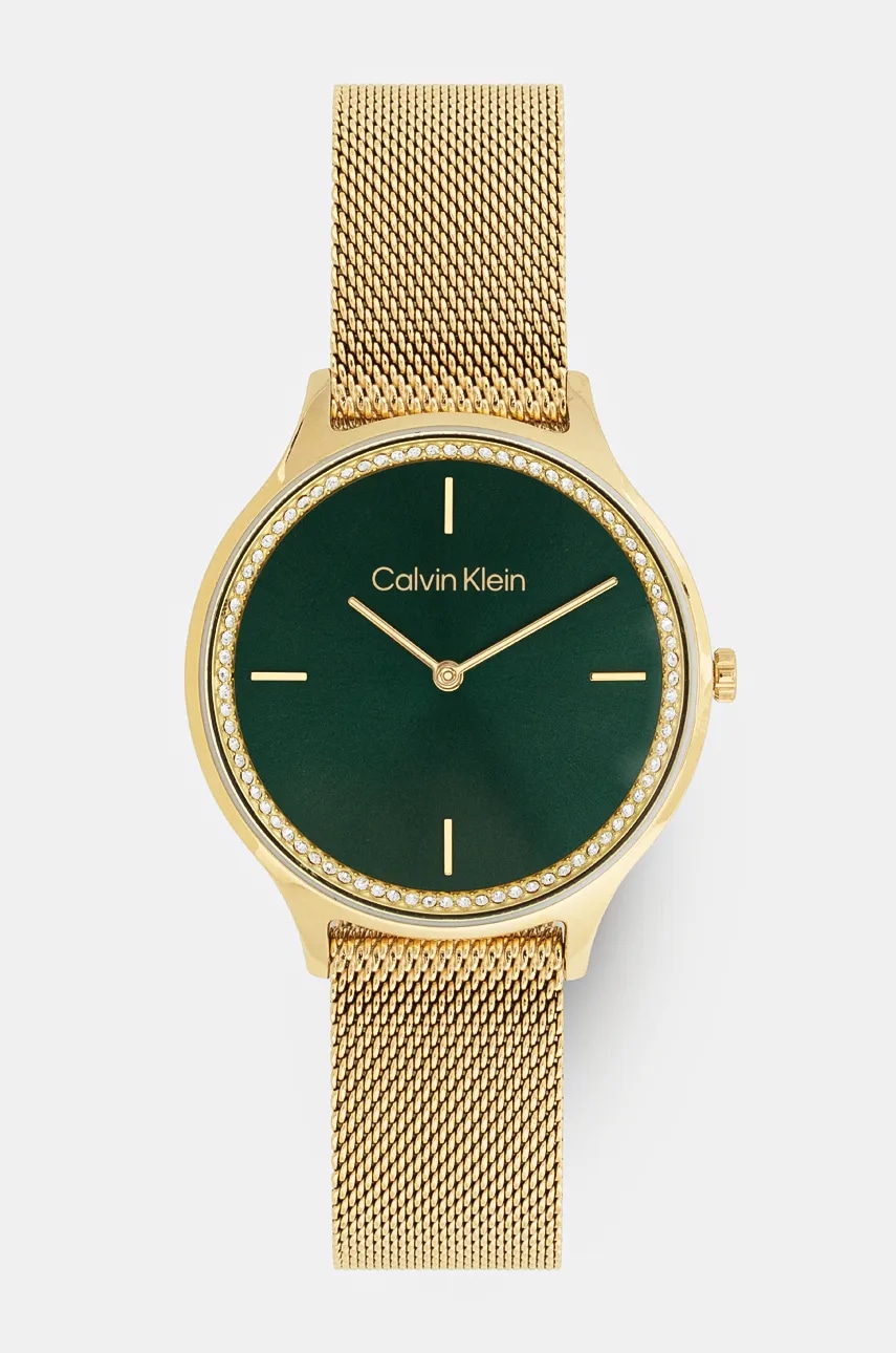 Levně Hodinky Calvin Klein dámské, zlatá barva, 25100005