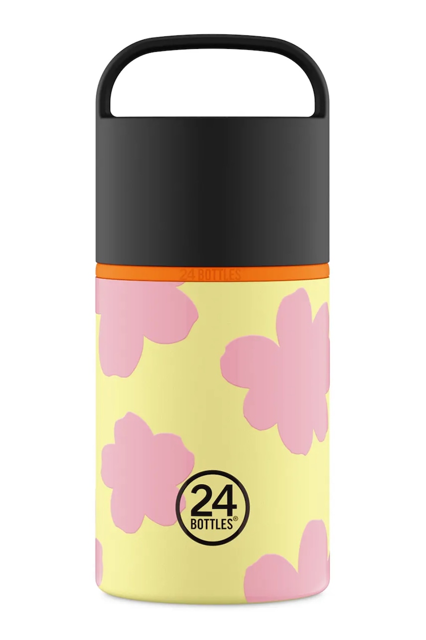 Levně Termoláhev 24bottles Spin 480ml Yellow žlutá barva, Spin.480.Yellow